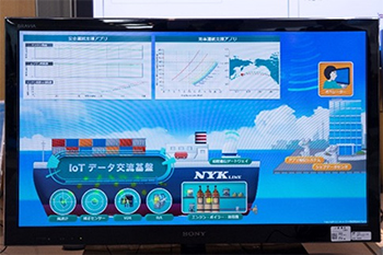 船舶上でのIoTプラットフォームの動作イメージ