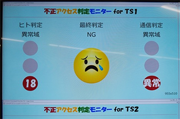 振る舞いを未登録の他人が操作すると「異常」と判定される