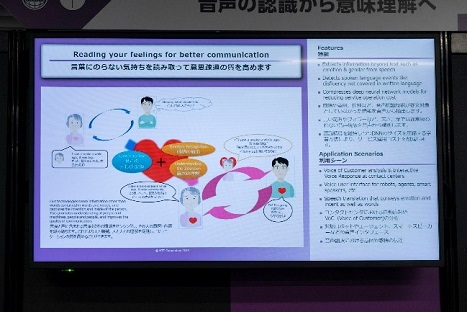 写真３５：感情や意図といった言葉だけではわかりにくい情報を認識する