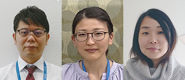 （左から） 阿部　直人／佐藤　妙／有賀　玲子