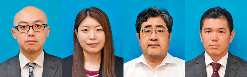 （左から）三科　貴／松橋　亜希子／仁佐瀬　剛美／司東　秀浩