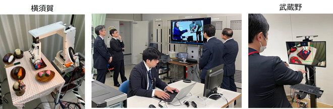 実証実験の模様