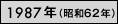 1987年（昭和62年）