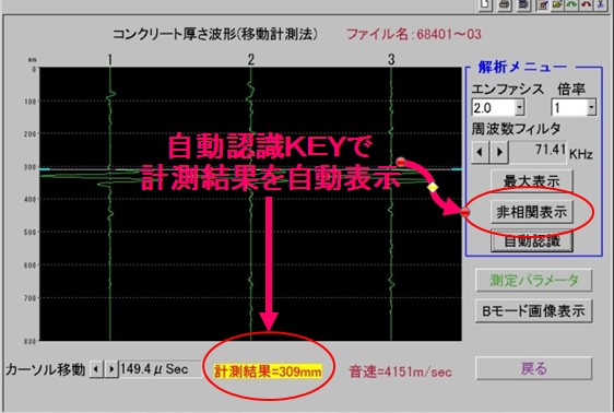 図４　波形パターン認識機能