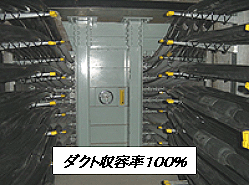 写真５　防災壁収容状況写真