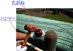 写真２　蓋を取り外す様子
