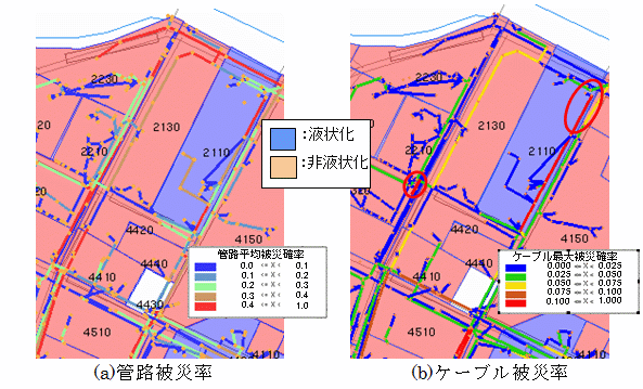 図5 被災シミュレーションMAP表示例