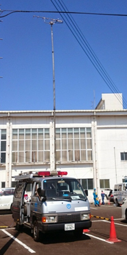 図５　無線端末局装置を車両に搭載