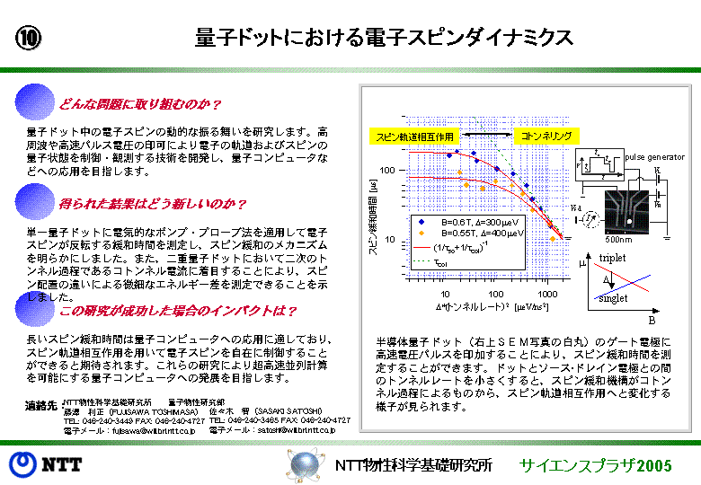 量子ドットにおける電子スピンダイナミクス