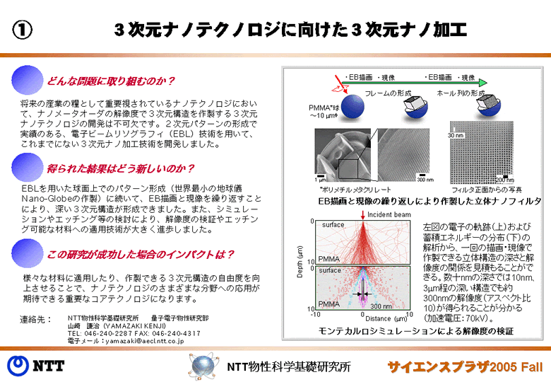 3次元ナノテクノロジに向けた3次元ナノ加工