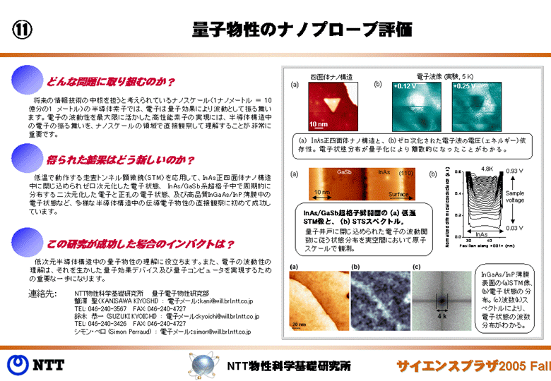 量子物性のナノプローブ評価
