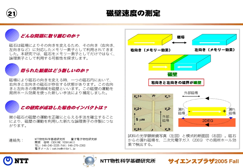 磁壁速度の測定