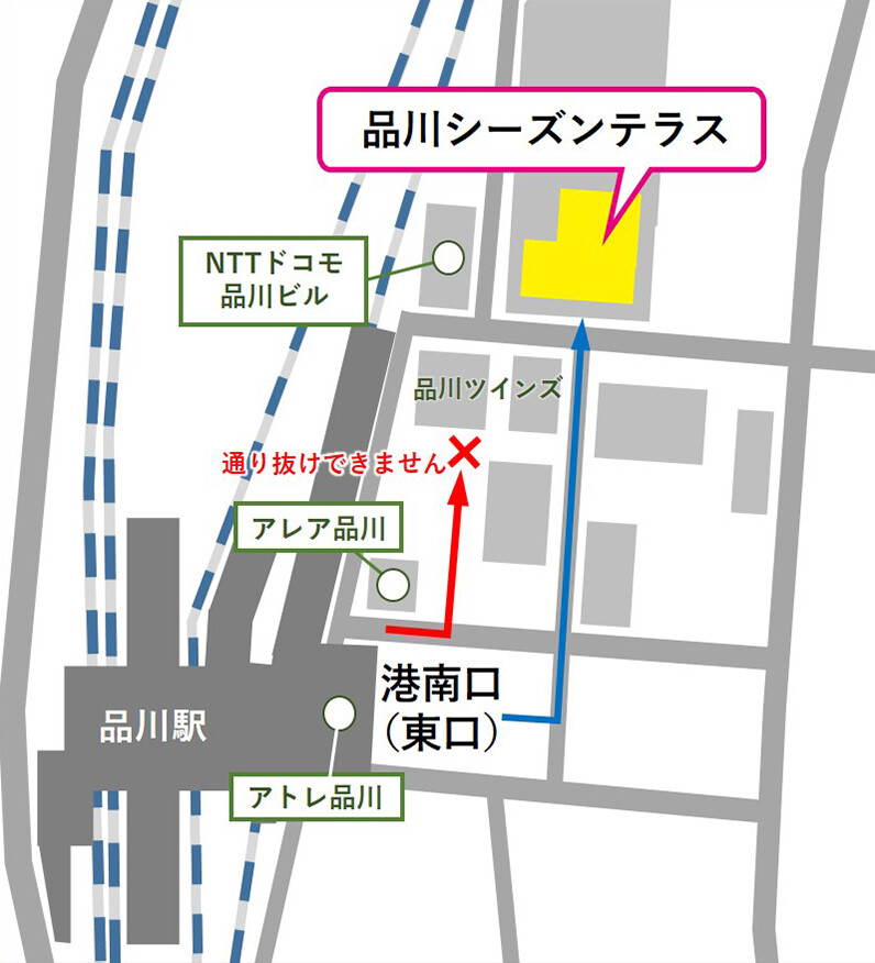 品川シーズンテラス地図