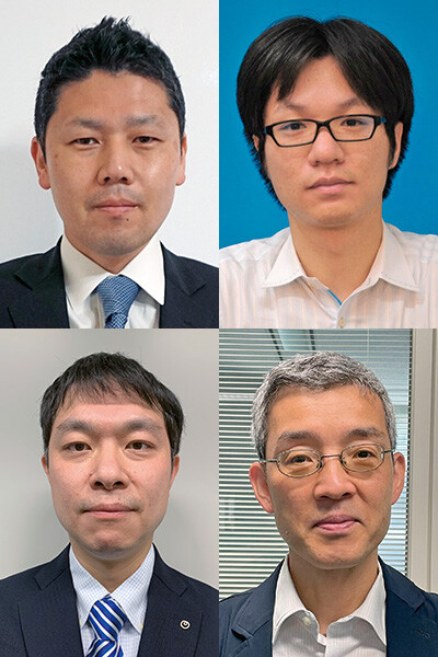 （上段左から）山岸　和久／小林　正裕（下段左から）堀内　信吾／田山　健一