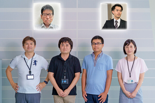 （上段左から）西山　聡史／高橋　謙輔（下段左から）大坂　健／横井　俊宏／中村　孝幸／望月　このみ