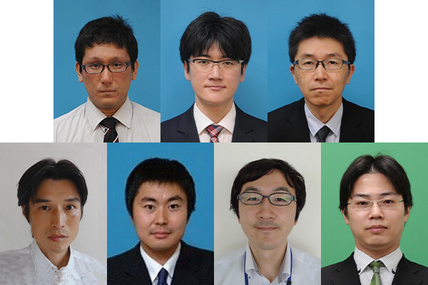 （上段左から）須田　祥生／青柳　健一／菅野　康隆（下段左から）武智　宏人／犬塚　史一／伊達　拓紀／臼井　宗一郎