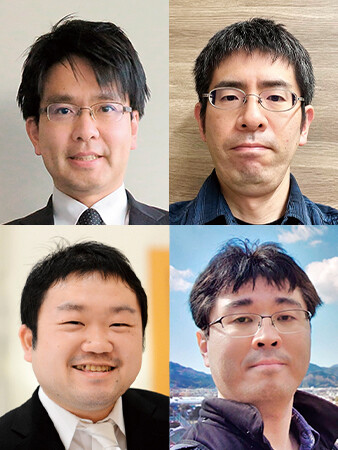 （上段左から）山下　史洋／松井　宗大（下段左から）加納　寿美／阿部　順一