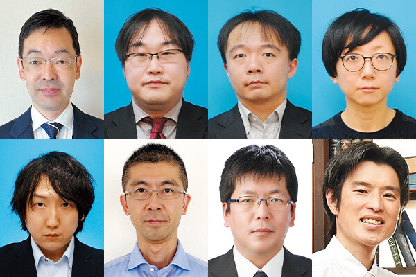 （上段左から）舩津　玄太郎／木原　拓／中務　諭士／福田　亜紀（下段左から）並木　雅俊／大原　拓也／伊藤　宏樹／武智　宏人