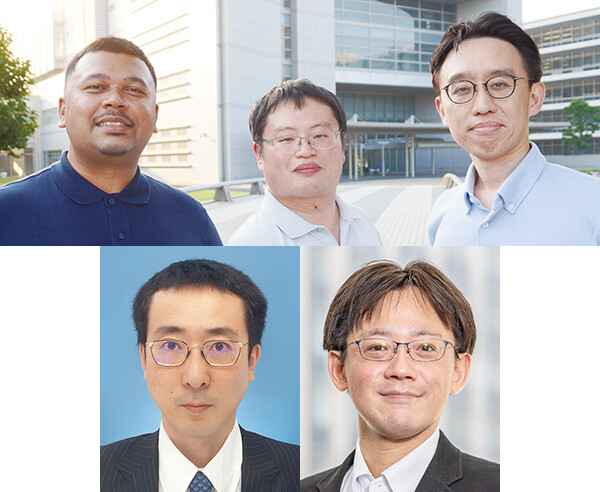 （上段左から）マハムド　ファーハン／諏訪部　元樹／林　俊宏（下段左から）中西　一生／森沢　祐介